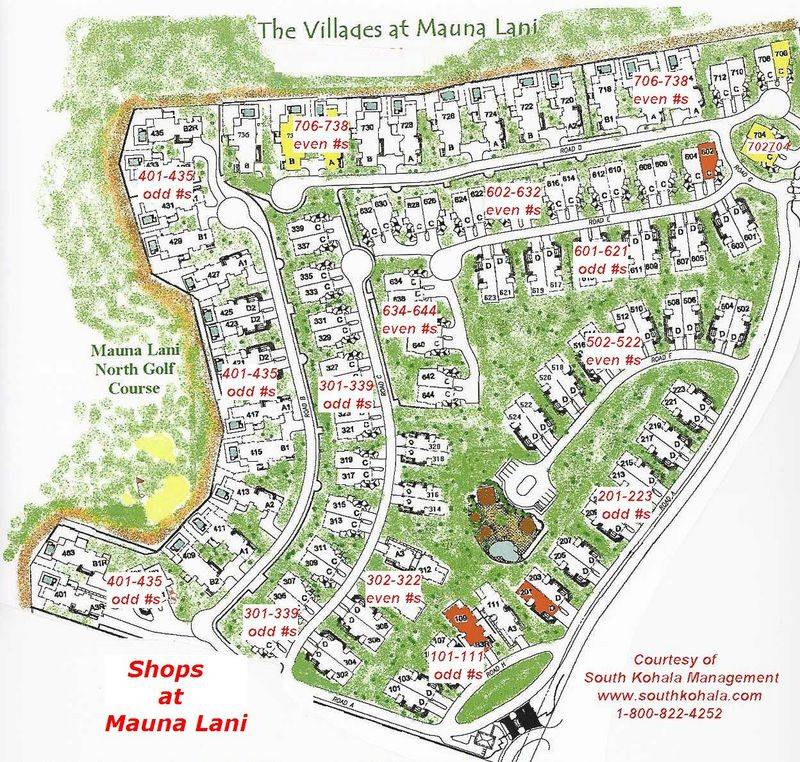 Mauna Lani Terrace Map